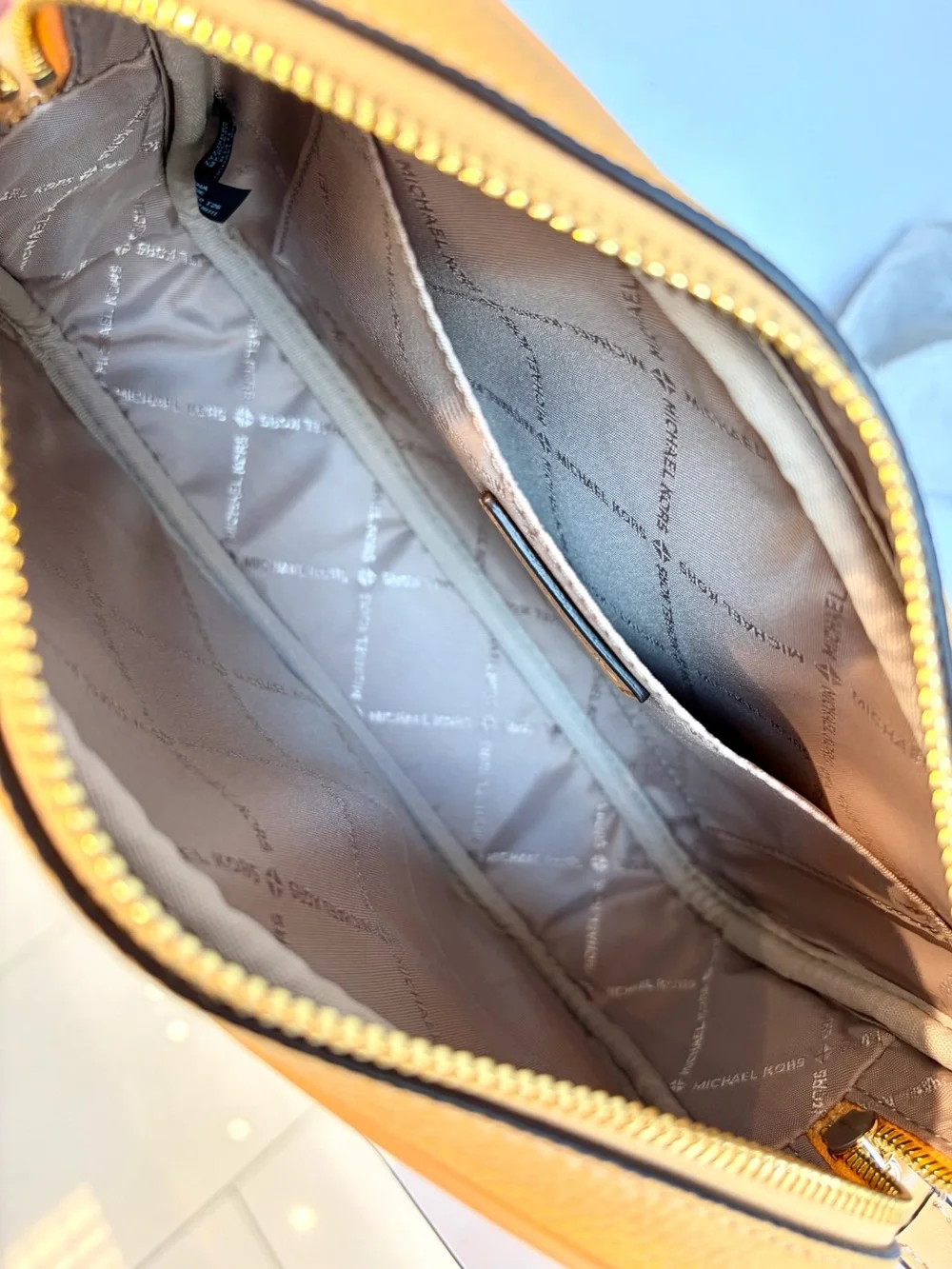 Michael Kors structured pebbled